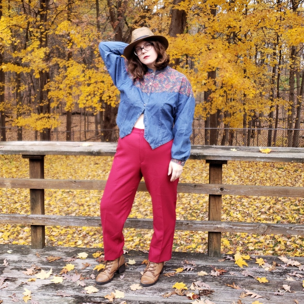 Levi's Cranberry "Bend Over" Pants- 34"
